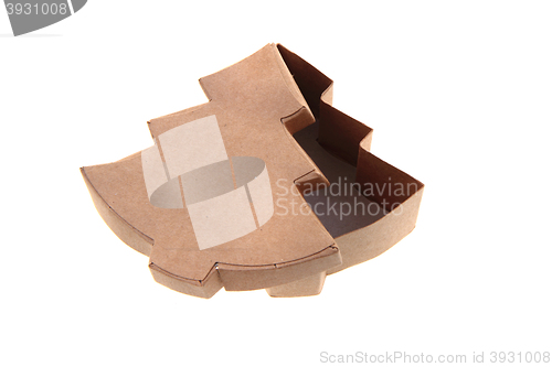 Image of christmas tree shape paper box