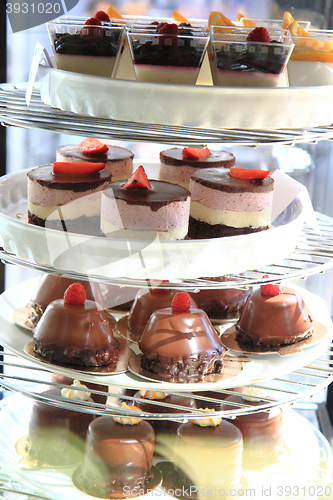 Image of fresh chocolate desserts