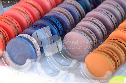 Image of color macaroon background