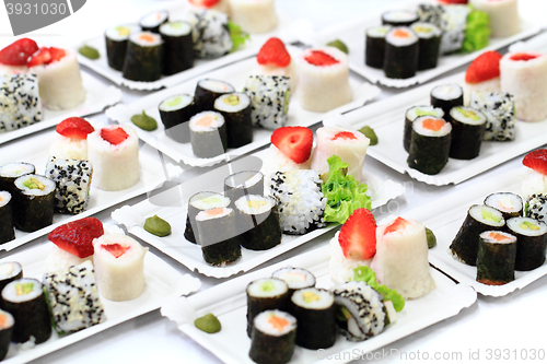 Image of sushi food background