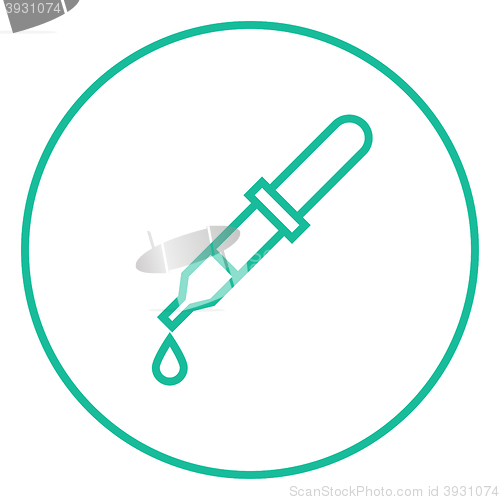 Image of Pipette line icon.