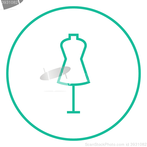 Image of Mannequin line icon.