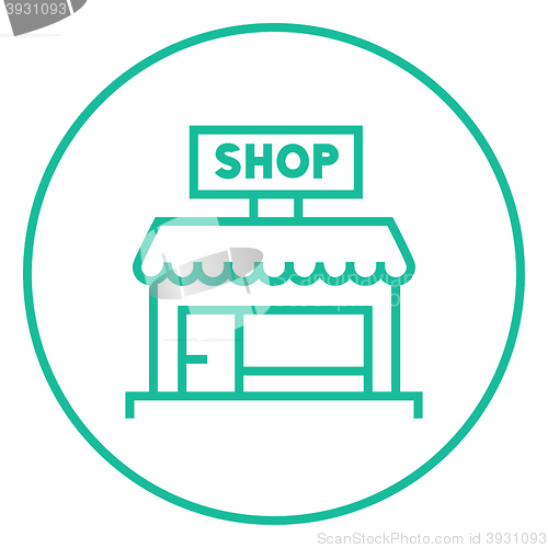 Image of Shop line icon.