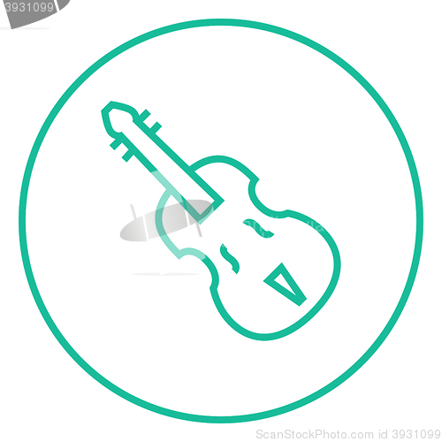 Image of Cello line icon.