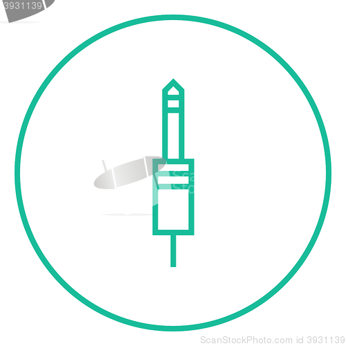 Image of Jack cable line icon.