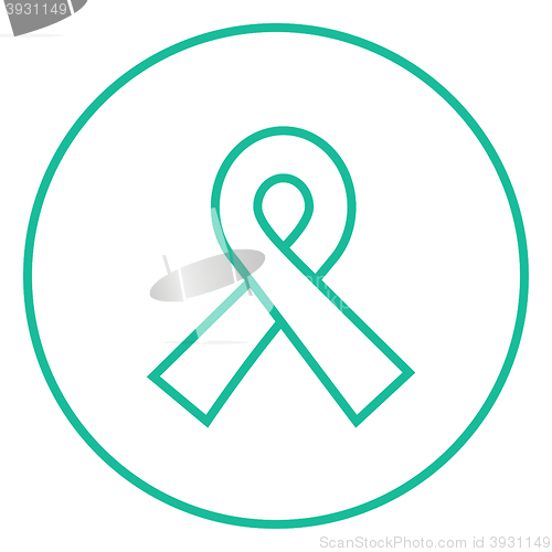 Image of Ribbon line icon.