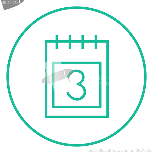 Image of Calendar line icon.