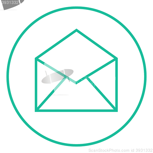 Image of Envelope line icon.