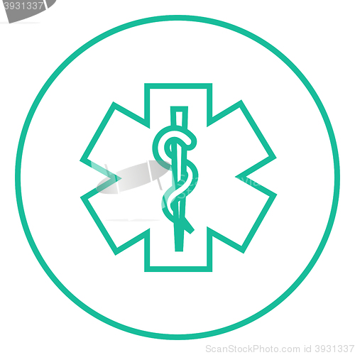 Image of Medical symbol line icon.