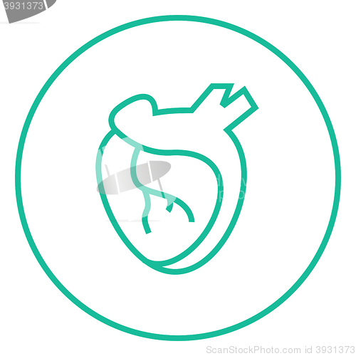 Image of Heart line icon.