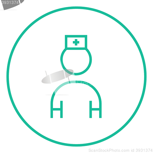 Image of Nurse line icon.