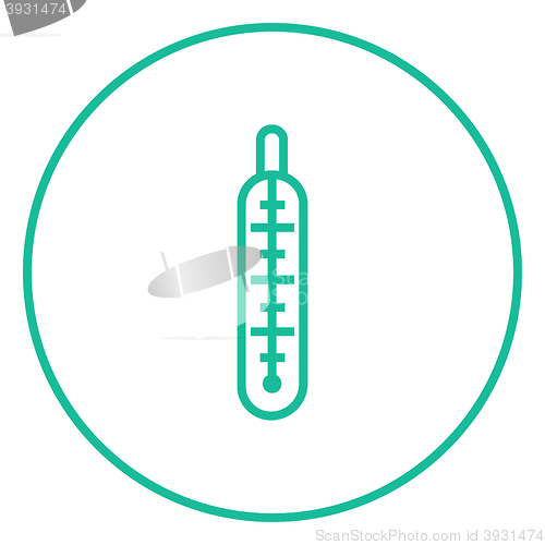 Image of Medical thermometer line icon.