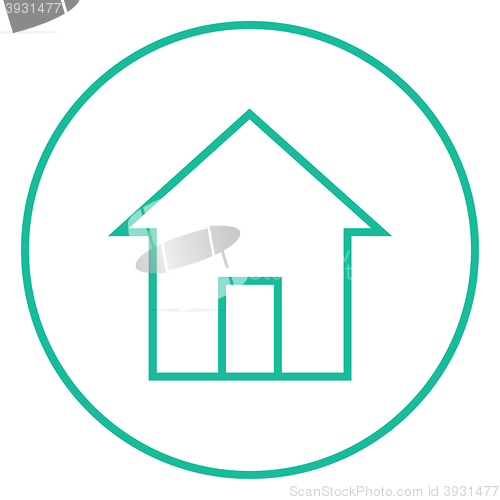 Image of House line icon.