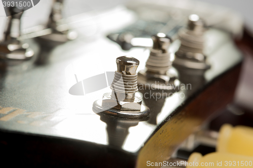 Image of Electric guitar detail shots