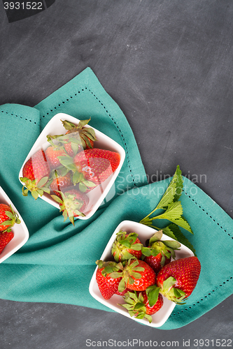 Image of Appetizing strawberry in the bowl