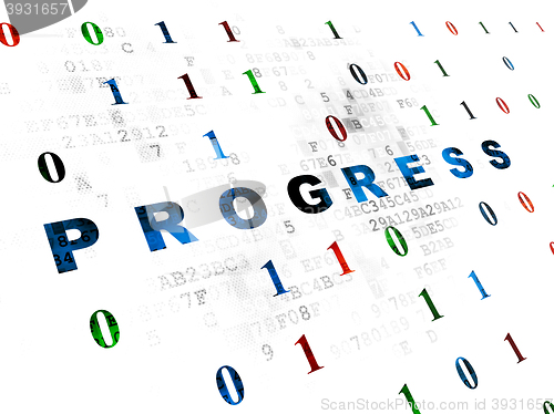 Image of Business concept: Progress on Digital background