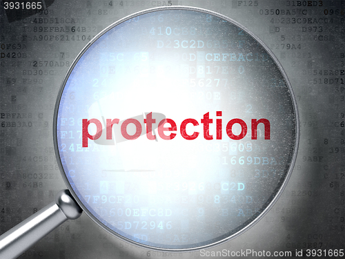 Image of Protection concept: Protection with optical glass