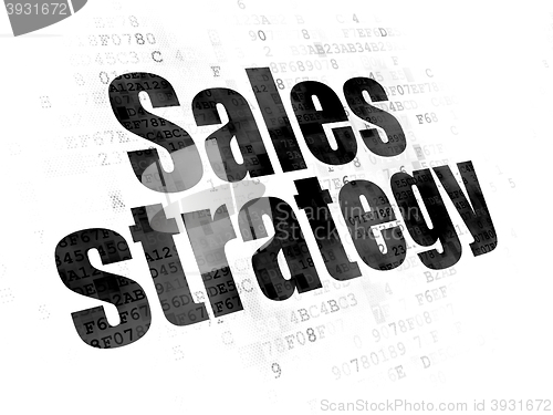 Image of Marketing concept: Sales Strategy on Digital background