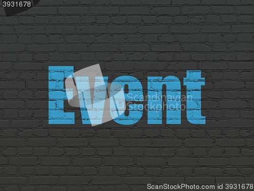 Image of Holiday concept: Event on wall background