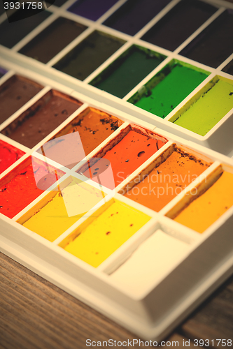 Image of new watercolor paint-box