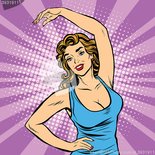 Image of gymnastics girl fitness sport yoga