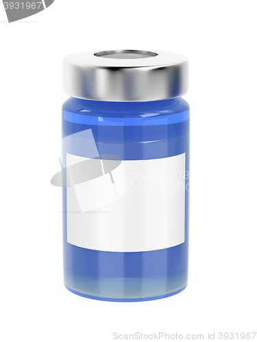 Image of Medical vial on white