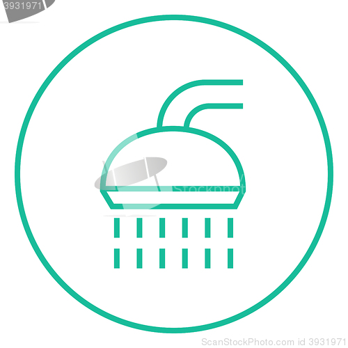 Image of Shower line icon.