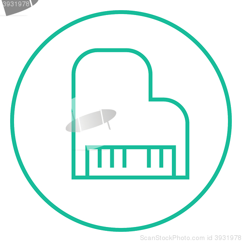 Image of Piano line icon.