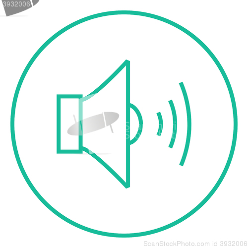 Image of Speaker volume line icon.