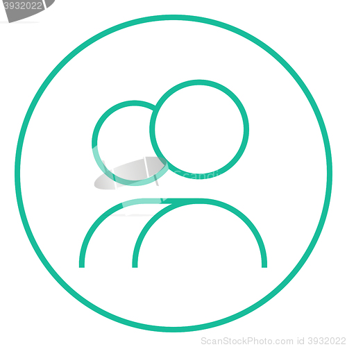 Image of People line icon.