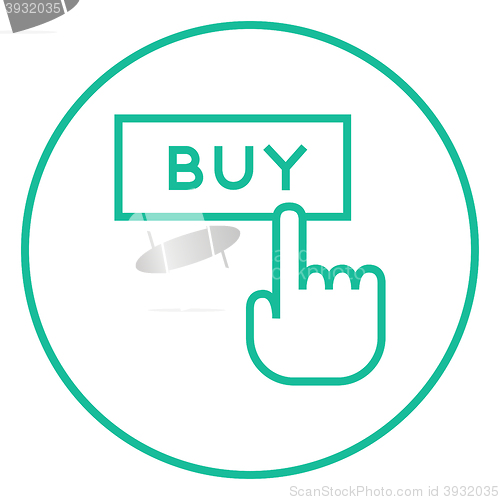 Image of Buy button line icon.