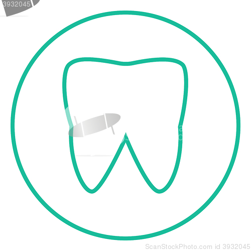 Image of Tooth line icon.