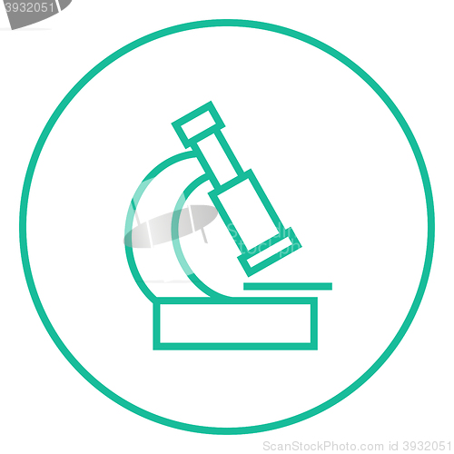 Image of Microscope line icon.