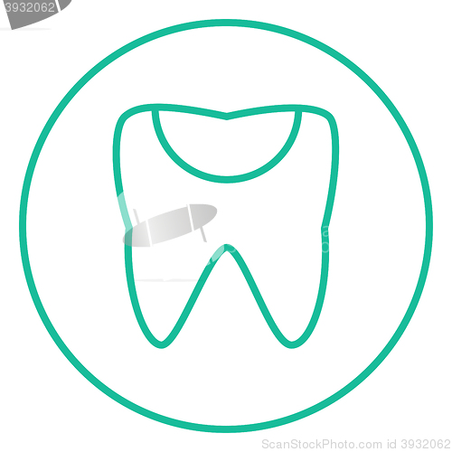 Image of Tooth decay line icon.