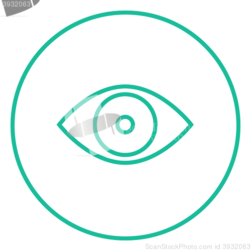 Image of Eye line icon.