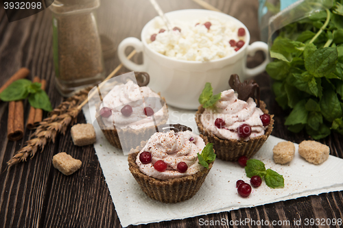 Image of Homemade dessert from cottage cheese