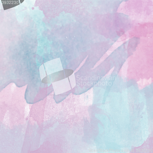 Image of Abstract vector hand-drawn watercolor background