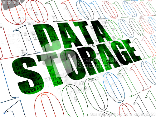 Image of Information concept: Data Storage on Digital background