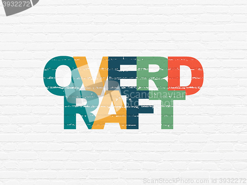 Image of Business concept: Overdraft on wall background