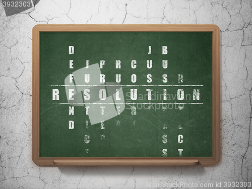 Image of Law concept: Resolution in Crossword Puzzle