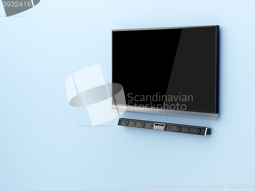 Image of Tv and soundbar 