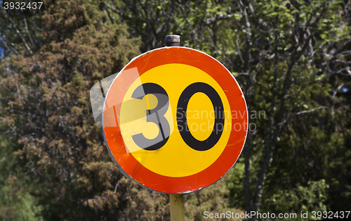 Image of speed limit