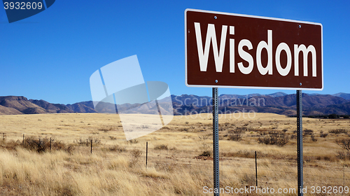 Image of Wisdom road sign