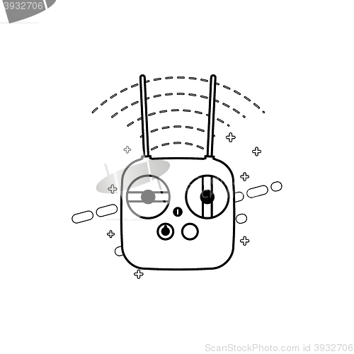 Image of Remote control simple icon on white background. Vector illustration.