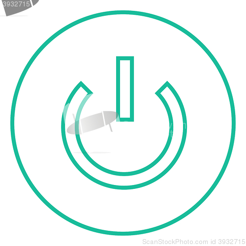 Image of Power button line icon.