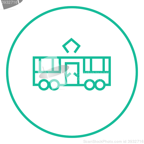 Image of Tram line icon.