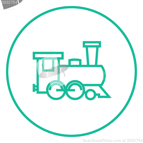 Image of Train line icon.