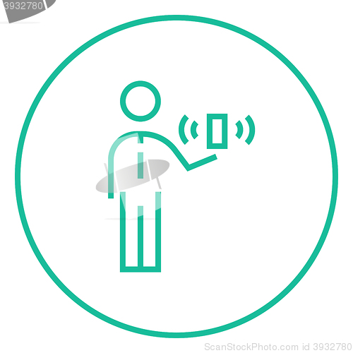 Image of Mobility line icon.