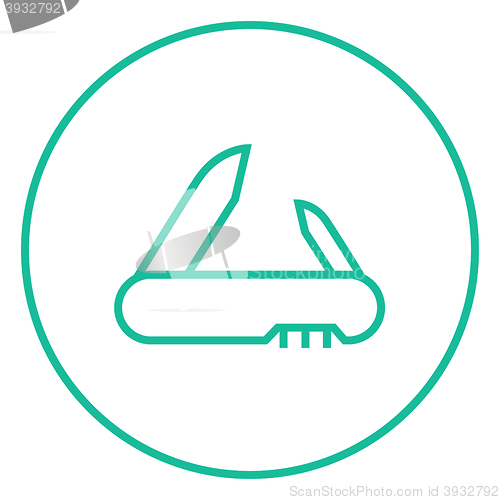 Image of Jackknife line icon.