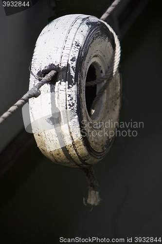 Image of Weathered old tire